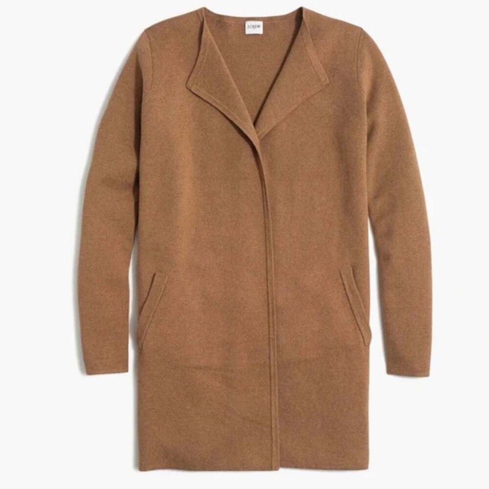 J. Crew Vanessa Camel Cardigan Sweater-Jacket AC619 W1452 Sz XS